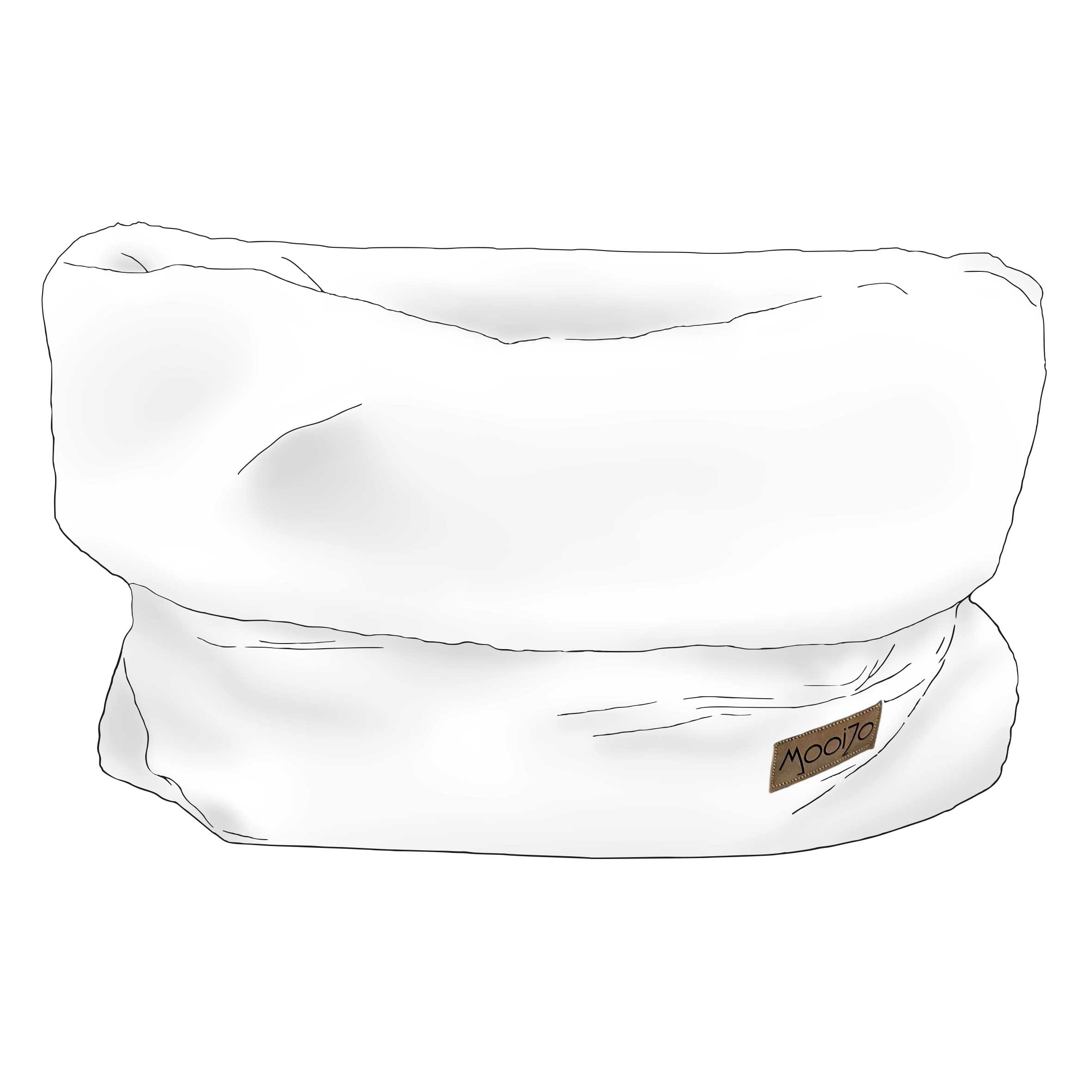 Cozy Mupfel • Kuschelsack • SOFORT VERFÜGBAR • Breitcord Grau - Teddy Creme-Beige